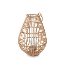 Elegant Design Lantern With Hoop Handle, Functional Black Tealight Lantern, Sleek Large Candle Lantern