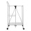 Premier Housewares Premier Housewares White Rectangular Folding Kitchen Trolley 1