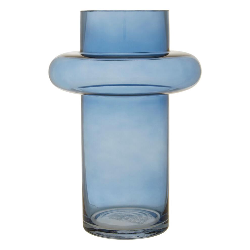 Premier Housewares Cabrina Large Glass Vase Blue