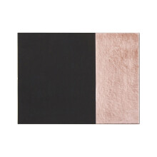 Premier Housewares Geome Dipped Black and Rose Gold Placemats