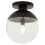 Premier Housewares Premier Housewares Revive Black Metal Ceiling Light 2