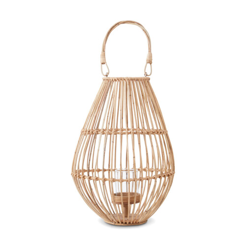 Premier Housewares Elegant Design Lantern With Hoop Handle, Functional Black Tealight Lantern, Sleek Large Candle Lantern 1