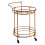 Premier Housewares Versatile Use 2 Tier Serving Trolley, Elegant Design Kitchen Trolley, Easy Mobility Storage Trolley for Home 2