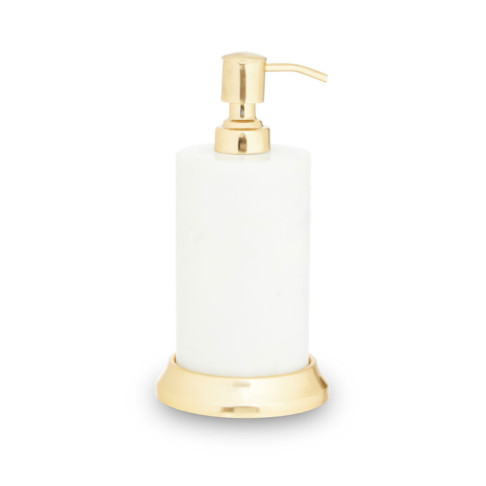 Premier Housewares Marble Lotion Dispenser White