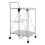 Premier Housewares Premier Housewares White Rectangular Folding Kitchen Trolley 2