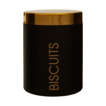 Premier Housewares Liberty Black Enamel Biscuit Canister