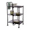 Premier Housewares Premier Housewares Black Rectangular Folding Kitchen Trolley 4
