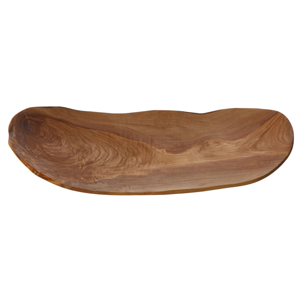 Kora Olive Wood Fruit Tray, Rich Graining