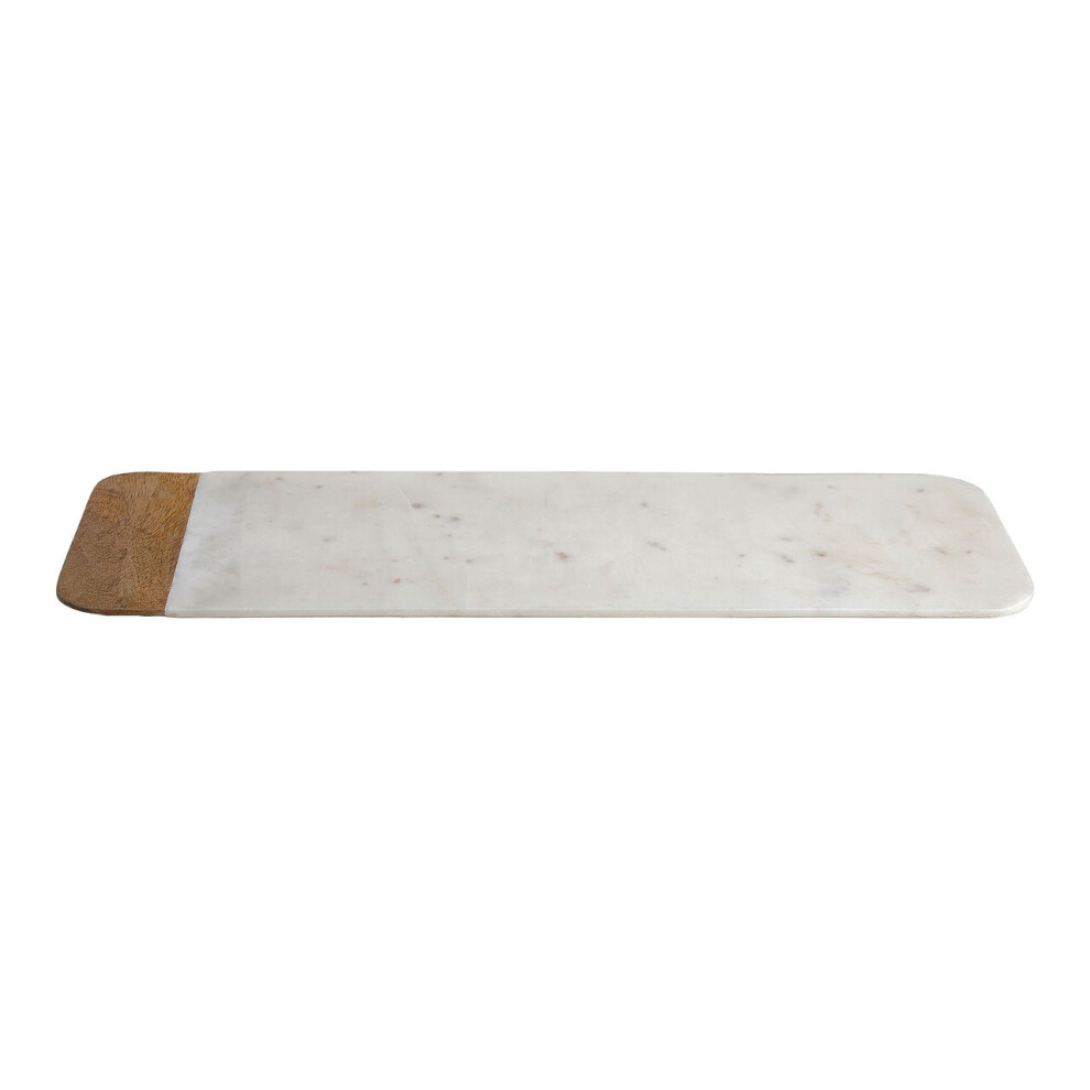 Monzaro Large Marble And Mango Wood Tray