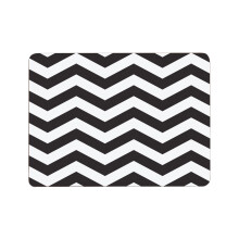 Premier Housewares Chevron Placemats - Set of 4, Black & White Jazzy Design, Easy to Clean, Protective Table Mats 1203624