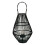 Premier Housewares Elegant Design Black Lantern With Hoop Handle, Functional Black Tealight Lantern, Sleek Large Candle Lantern 2
