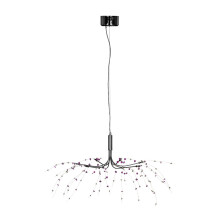 Premier Housewares Purple and Clear 8 Light Ceiling Light