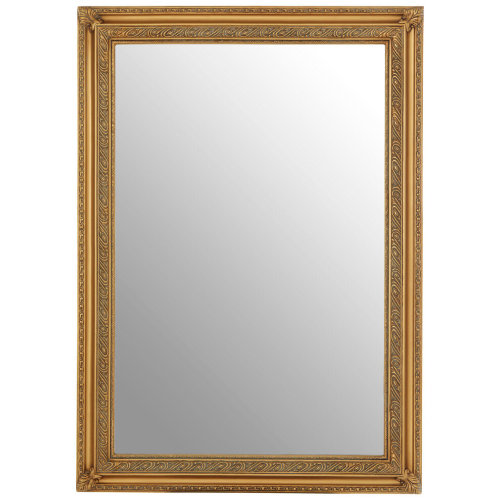 Premier Housewares Zelma Gold Finish Wall Mirror