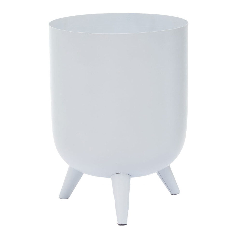 Easy To Maintain White Vase, Iron Constructed Flower Vase, Classic And Timeless Design Vase For Flowers