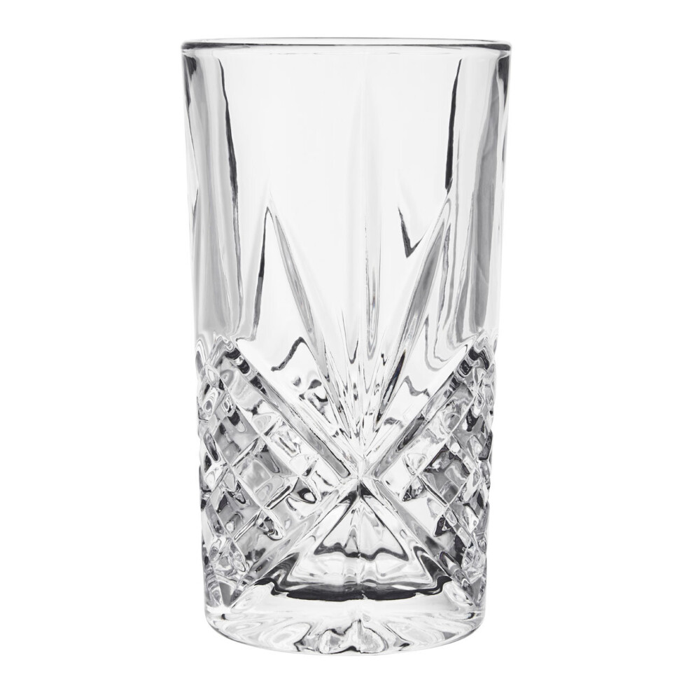 Premier Housewares Set Of Four Beaufort Crystal High Ball Glasses