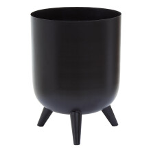 Classic And Timeless Design Vase, Iron Constructed Flower Vase, Easy To Maintain Black Vase For Flowers