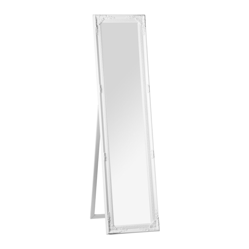 Premier Housewares Chic Vintage White Floor Standing Mirror