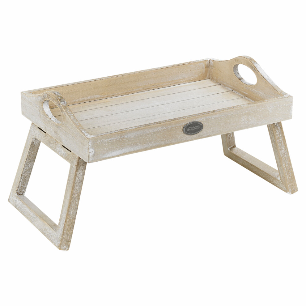 Urbn Living Flexible Wooden Sofa Couch Chair Arm Food Drinks Serving Tray Stand