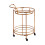 Premier Housewares Versatile Use 2 Tier Serving Trolley, Elegant Design Kitchen Trolley, Easy Mobility Storage Trolley for Home 1