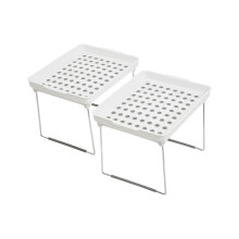 Durable Cabinet Racks, Stylish 2 Cabinet Racks For Kitchen, Adjustable Robust PP Racks For Kitchen Storage