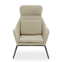 Grey Fabric Chair, Easy Care Fabric Chair, Indoor Dining with Fabric Dinner Armchair