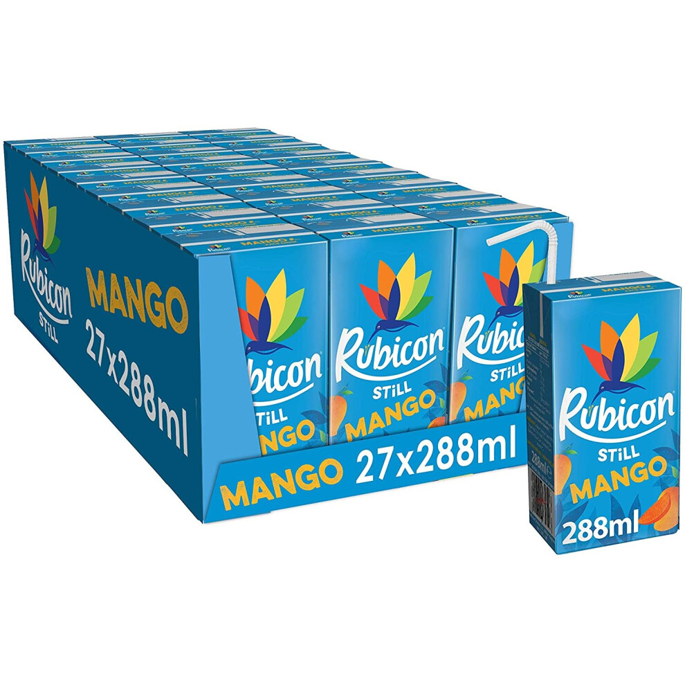 RUBICON Still Mango | 27 x 28ml Cartons | Authentic Flavours From Around the World With Rubicon Still Fruit Drinks | Make the Unboring Choice