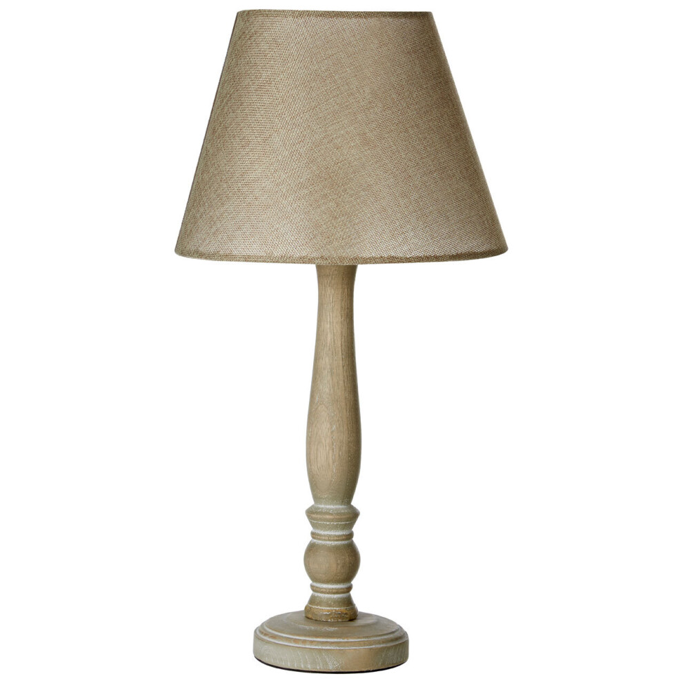 Interiors By Premier Maine Candlestick Table Lamp With Plain Rod