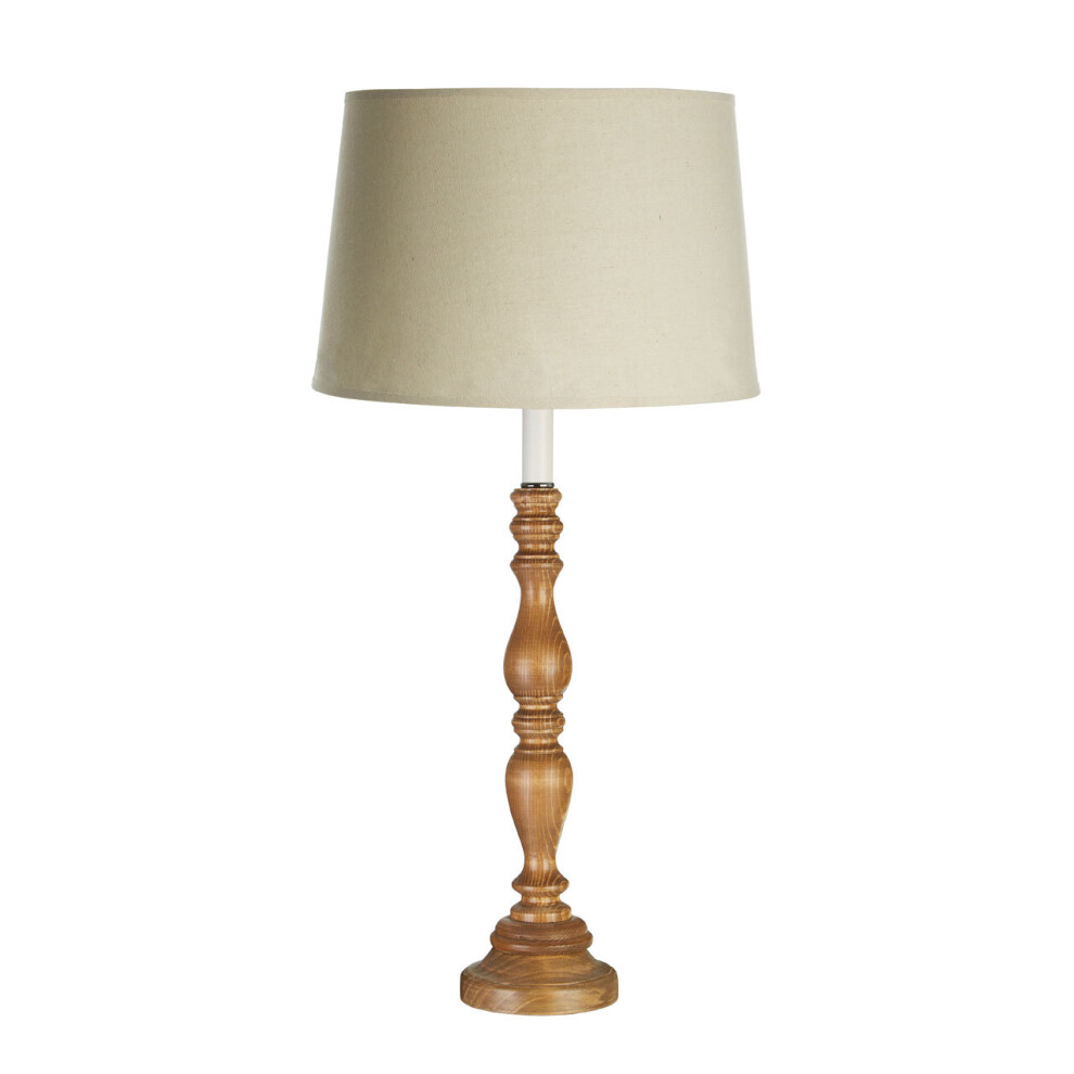 Premier Housewares Candle Table Lamp with Round Base