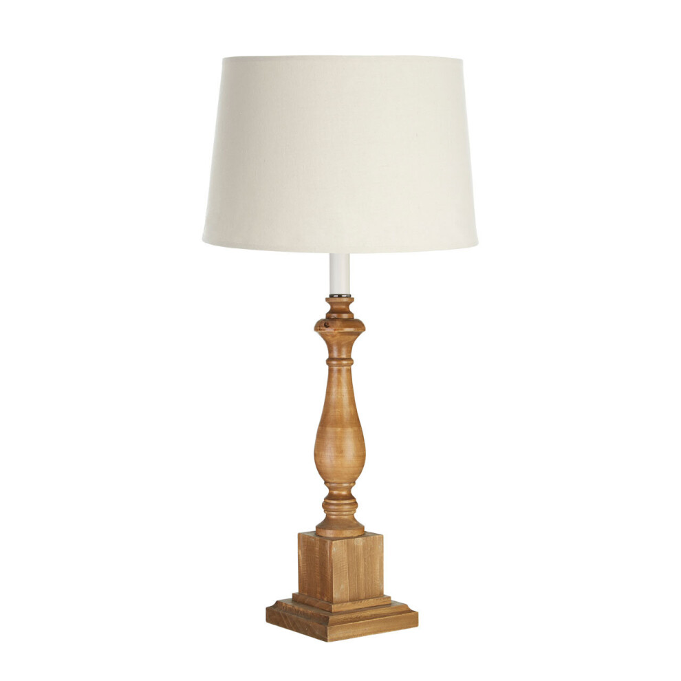 Premier Housewares Candle Table Lamp with Square Base