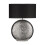 Premier Housewares Premier Housewares Small Hammered Chrome Finish Table Lamp 1