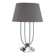 Premier Housewares Regents Park Grey Shade Table Lamp