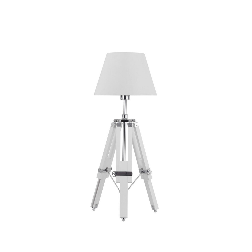 Interiors by Premier Jasper White Tripod Base Feature Lamp