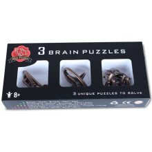 Metal Alloy Brain Teaser Puzzle - Set of 3