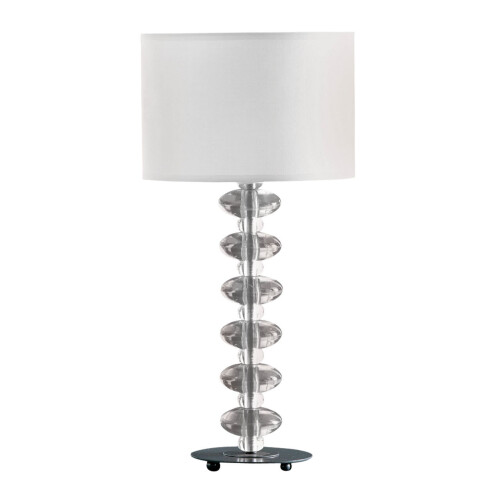 Premier Housewares Premier Housewares Bobble White Fabric Shade Lamp