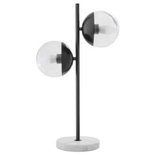 Handcrafted Black Finish Metal Table Lamp, Minimalist Design Bedside Lamp, Versatile Lamp On A Table