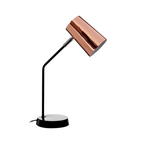 Premier Housewares Contemporary Copper Table Lamp, Durable And Reliable Bedside Table Light, Versatile Modern Table Lamp
