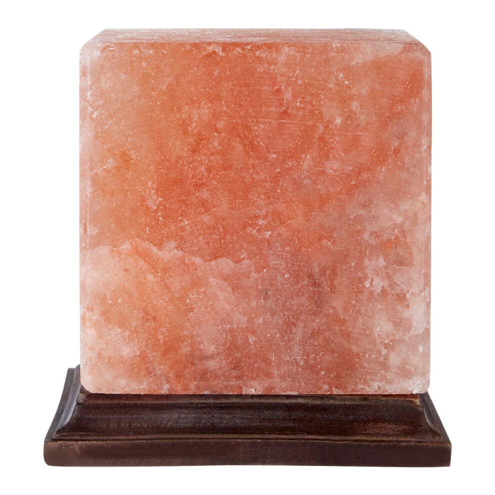 Premier Housewares Box Salt Lamp Pink