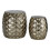 Premier Housewares Premier Housewares Reza Gold Finish Drum Stools 2