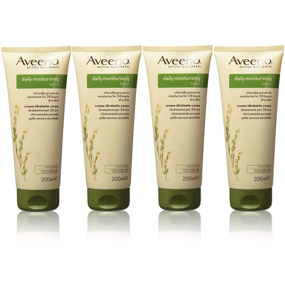 Aveeno Daily Moisturising Lotion - 4 x 200ml