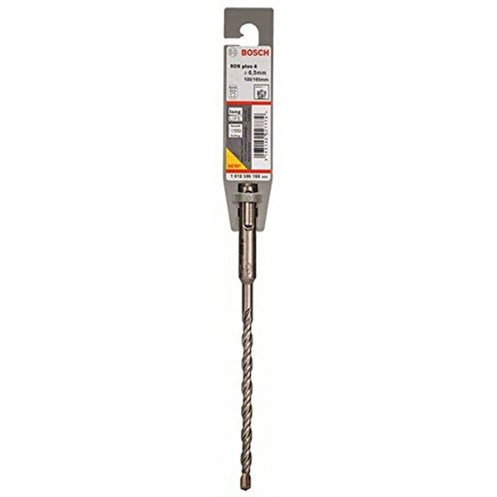 Bosch 1618596169 Sds-Plus-5 Masonry Drill Bit, 6.5Mm X 100Mm X 165Mm, Grey