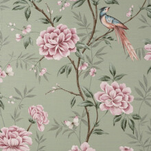 Crown Akina Floral Sage Wallpaper M1724