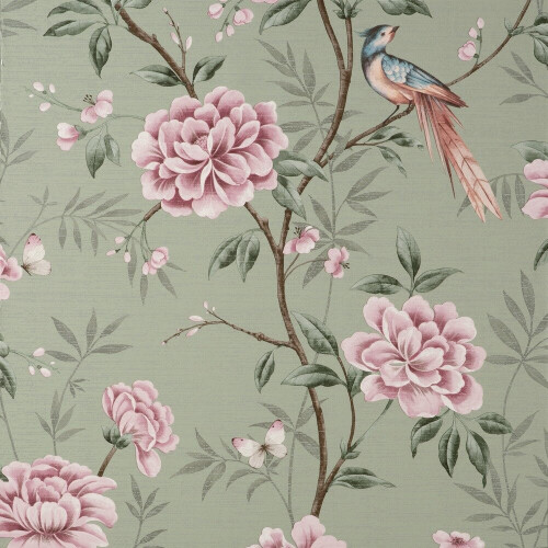 Crown Crown Akina Floral Sage Wallpaper M1724