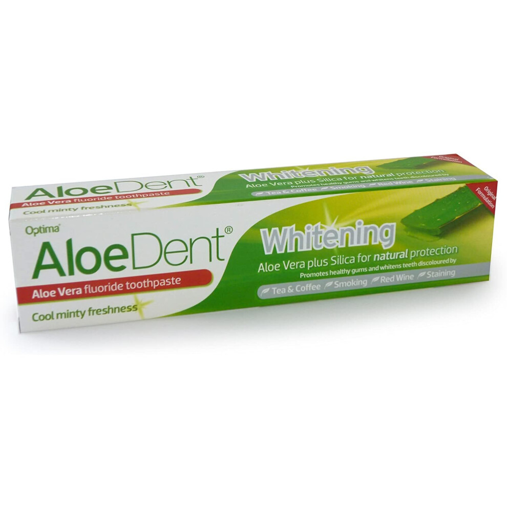 Aloedent- Whitening Aloe Vera Fluoride Toothpaste - 100ml - Pack of 3