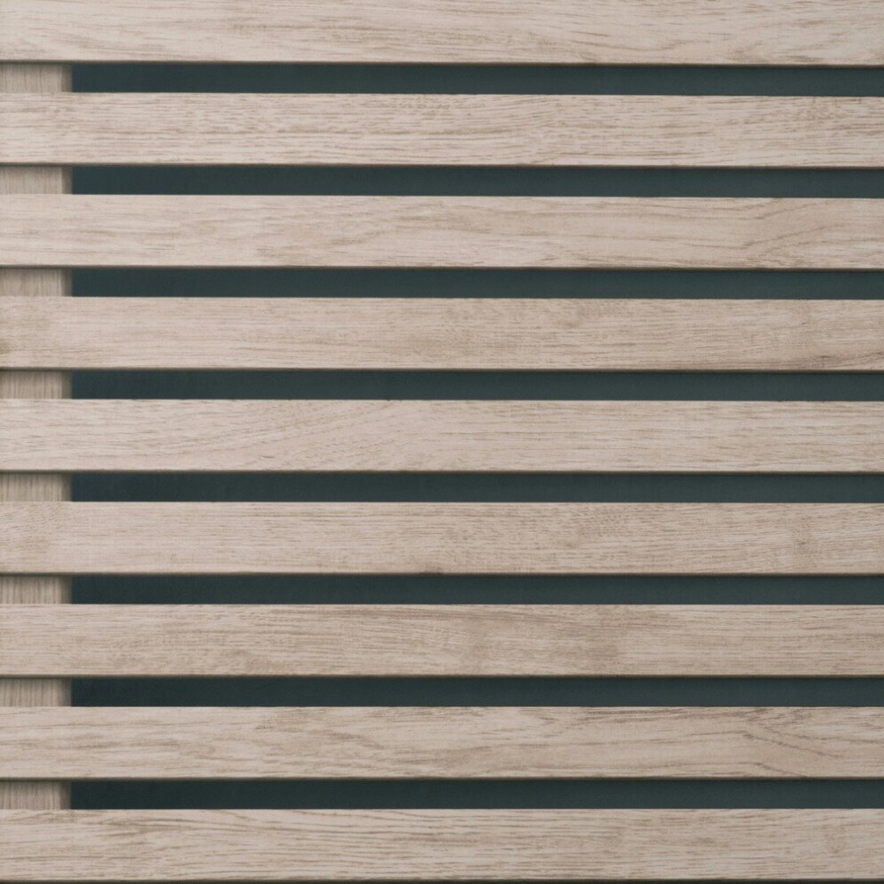 Fine Decor Wood Slats Black Wallpaper FD42996