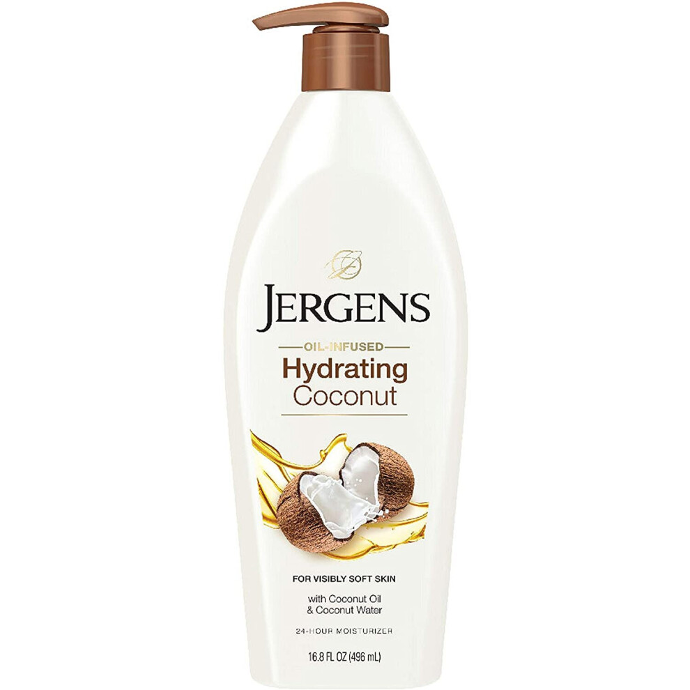 Jergens Hydrating Dry-skin Lotion, Coconut, 16.8 oz