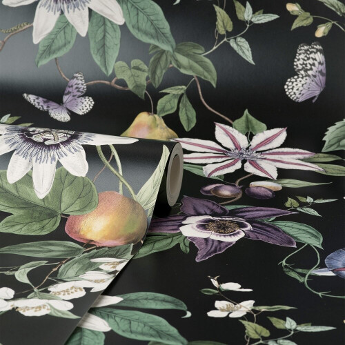 Fine Decor Fine Decor Sierra Floral Black Wallpaper FD43060 1