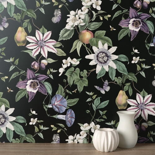 Fine Decor Fine Decor Sierra Floral Black Wallpaper FD43060 2