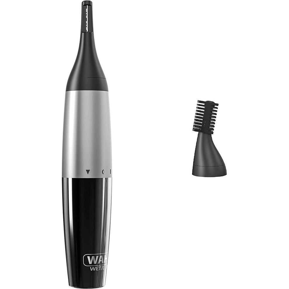 Wahl Precision, Ear, Nose and Eyebrow Trimmer, Precision Dual Blade, Vertical Trimming Head, Removable and Rinseable Blade, 4 Trimming Lengths,