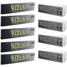 RIZLA 5 Booklets of Rizla Silver King Size Slim Papers with 4 Booklets of Rizla Silver Tips Roaches