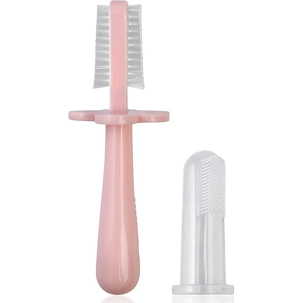 Double Sided Toothbrush, Blush, 0.18 Kg Grabease